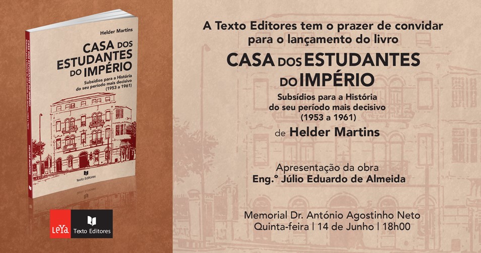 Lançamento do livro Casa dos Estudantes do Império de Helder Martins