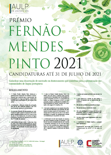 Prémio Fernão Mendes Pinto 2021