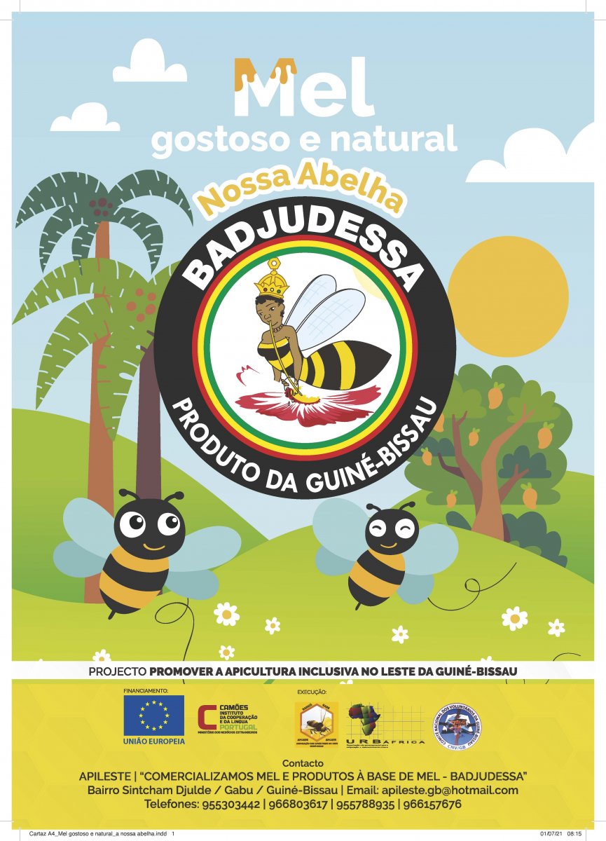 Projeto Promover a Apicultura Inclusiva no Leste da Guiné-Bissau - Cartaz