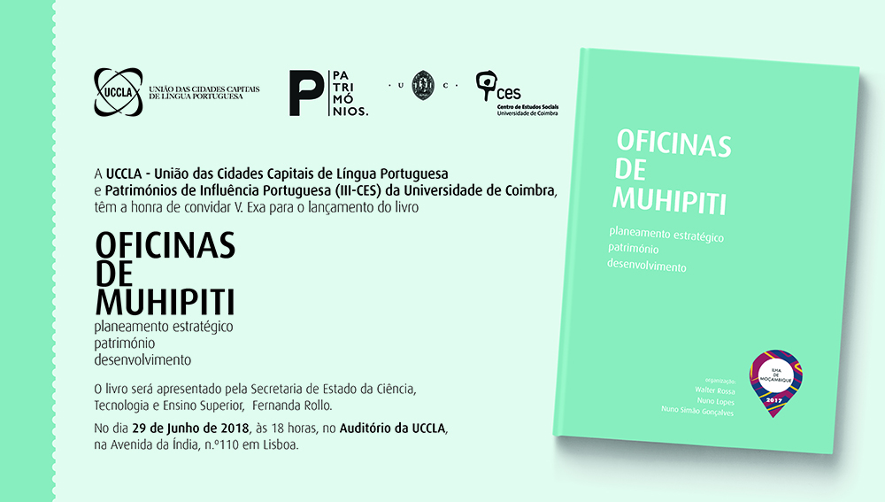 Convite - Lançamento do livro “Oficinas de Muhipiti” na UCCLA