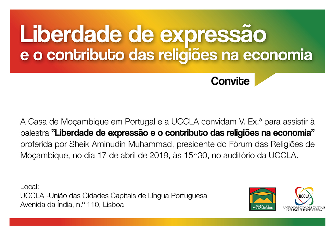 Palestra “Liberdade de expressão e o contributo das religiões na economia” na UCCLA