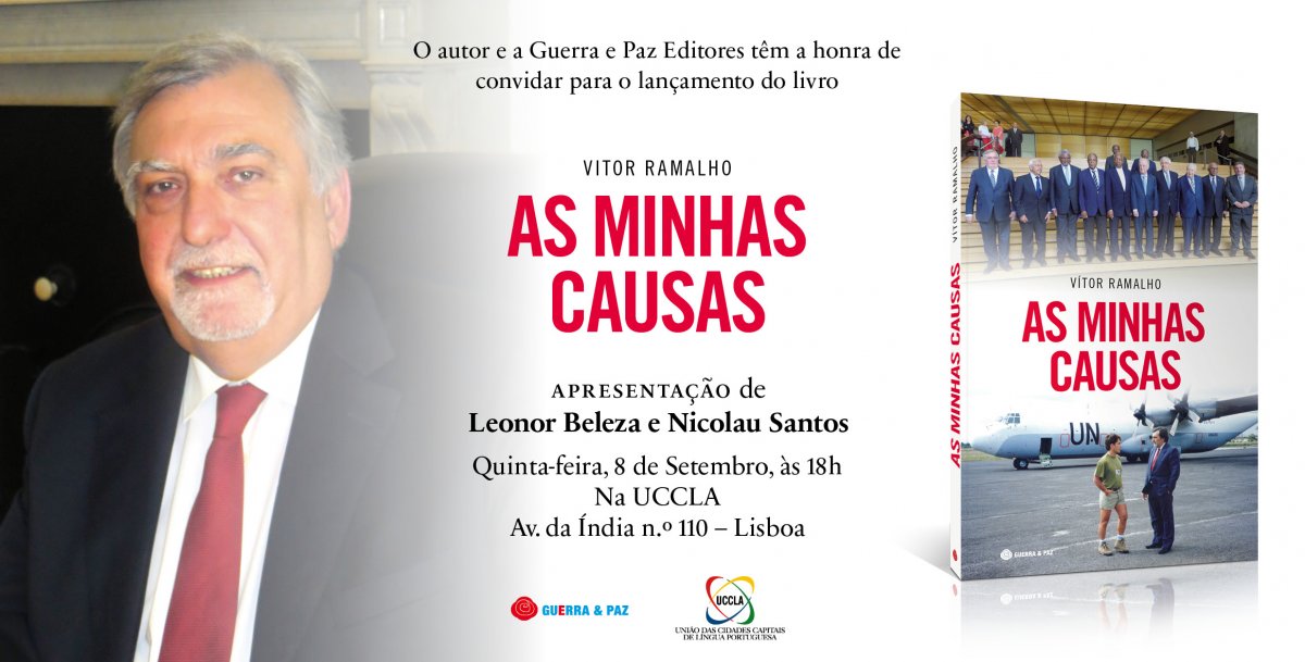 Lançamento do livro “As minhas causas” de Vitor Ramalho