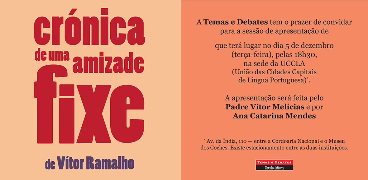 Livro Crónica de uma amizade fixe-convite