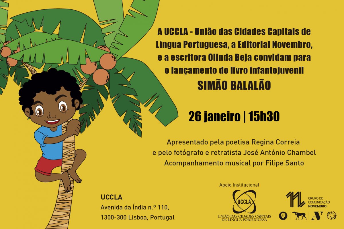 Lançamento do livro infantil “Simão Balalão” de Olinda Beja na UCCLA