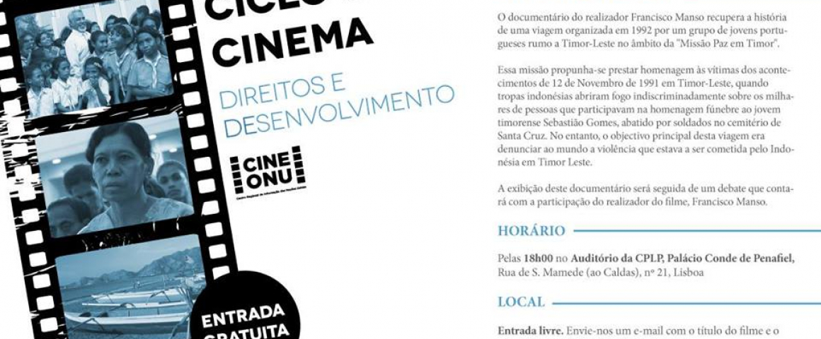 Exibição do filme "Lusitânia Expresso"