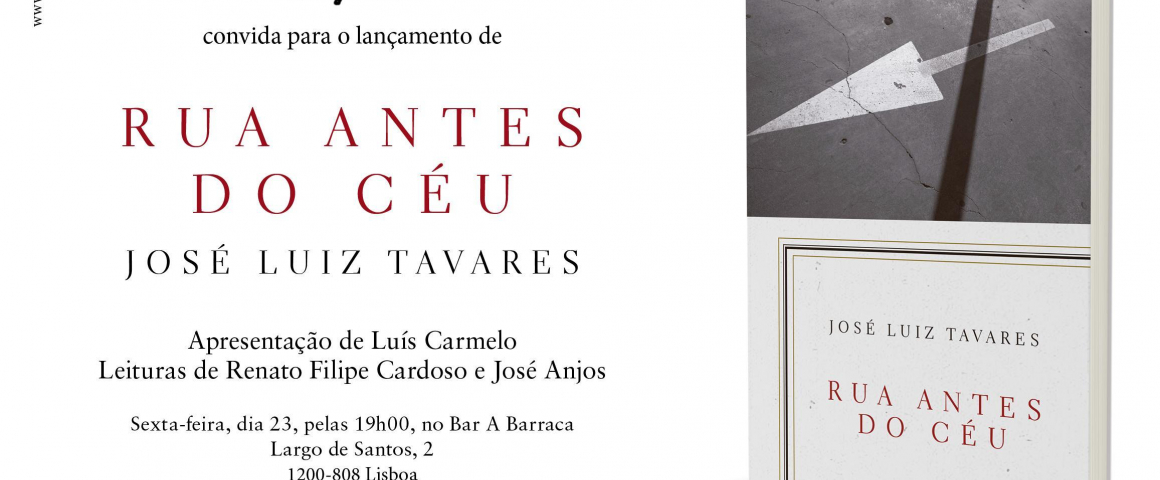 Lançamento do livro “Rua Antes do Céu” de José Luiz Tavares