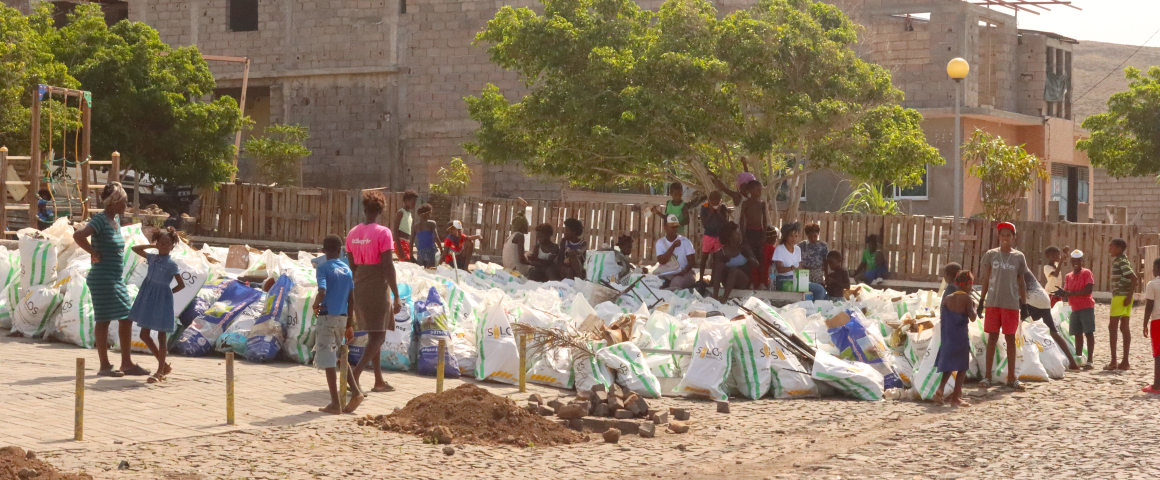 Ação de limpeza comunitária em Porto Mosquito