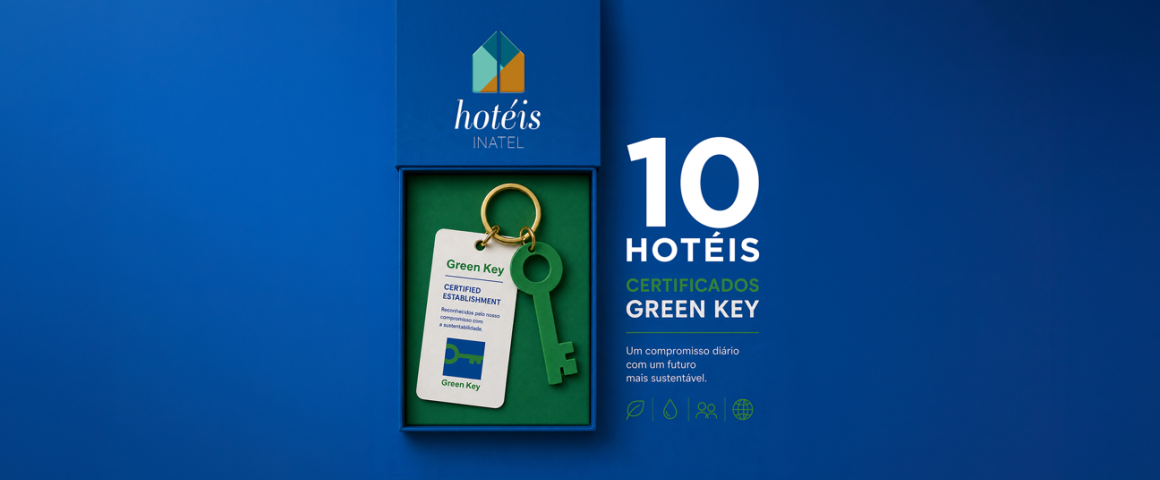 Hotéis INATEL renovam certificação Green Key e reforçam compromisso com a Sustentabilidade