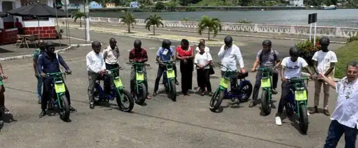 Príncipe pedala rumo a um futuro sustentável