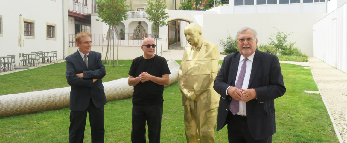 Apresentação da estátua de Eduardo Lourenço por Leonel Moura