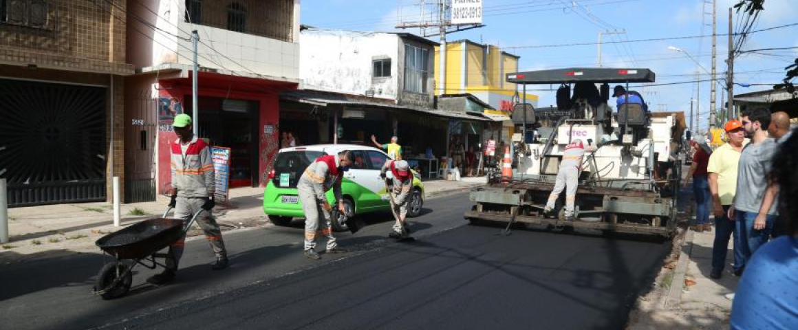 Programa de recuperação de vias avança pelos bairros de Belém 