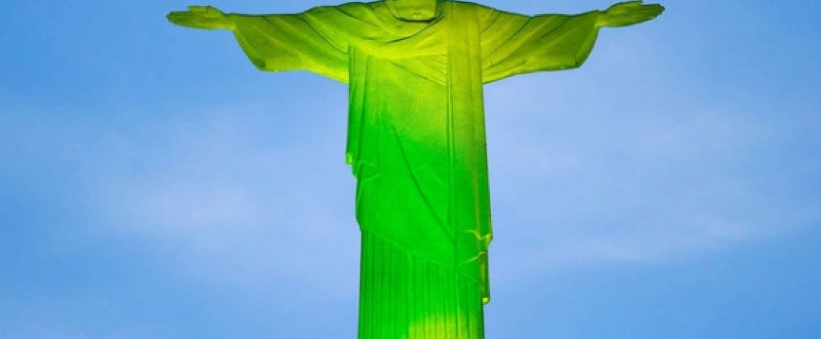 Cristo Redentor com nova iluminação