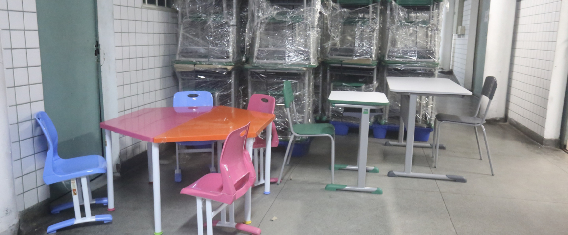 Renovação de equipamento escolar no Rio de Janeiro
