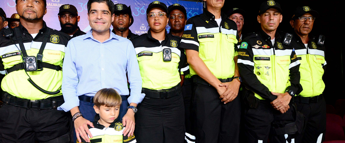 Uso de câmaras corporais pelos agentes de trânsito de Salvador 