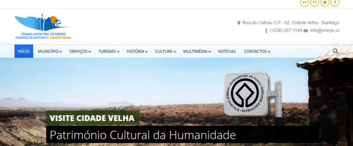 Novo site da Câmara Municipal da Ribeira Grande de Santiago