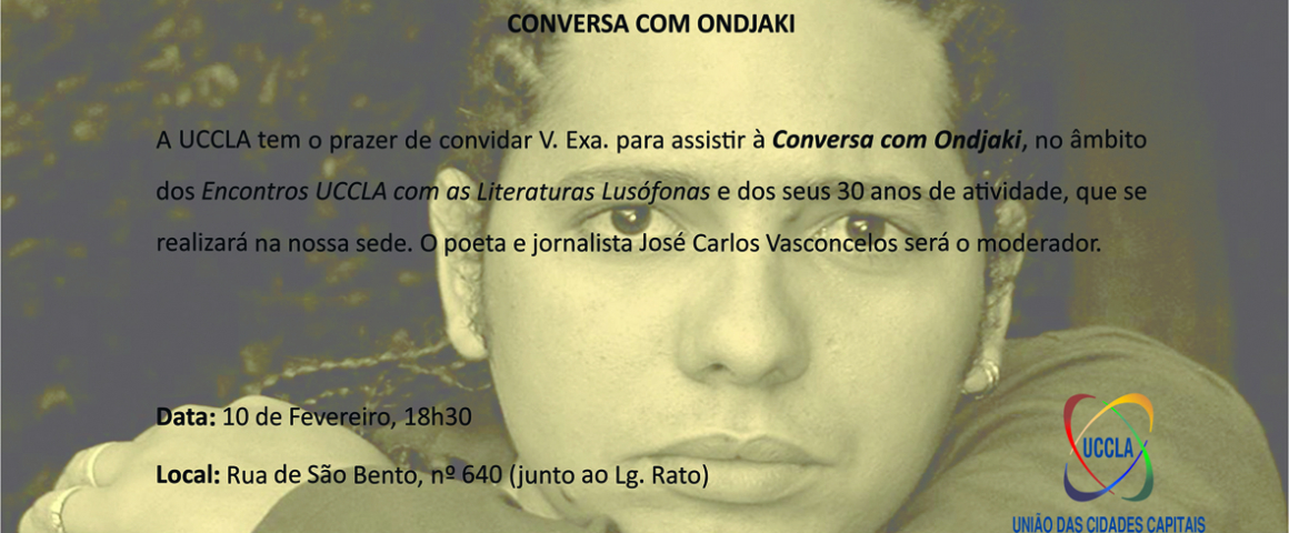 Encontro com as Literaturas Lusófonas - UCCLA recebe Ondjaki 