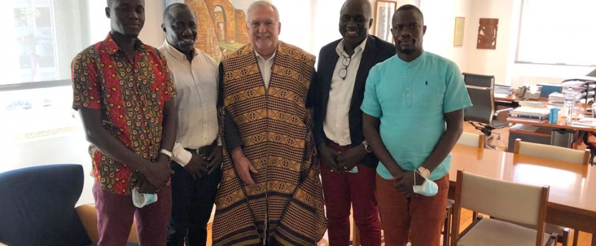 Reunião com formandos da Guiné-Bissau