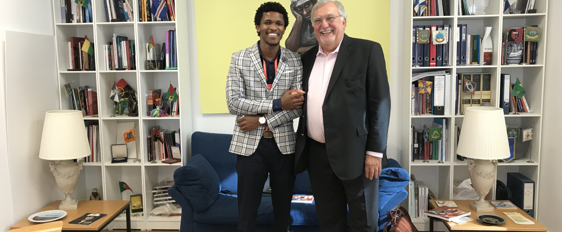 Encontro com Siyabulela Mandela na UCCLA