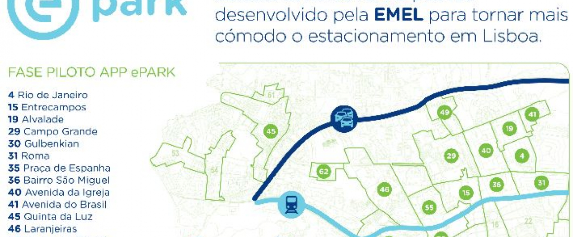 Estacionamento pago via smartphone em Lisboa