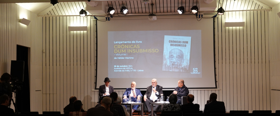 UCCLA recebeu lançamento do livro “Crónicas dum insubmisso” de Hélder Martins