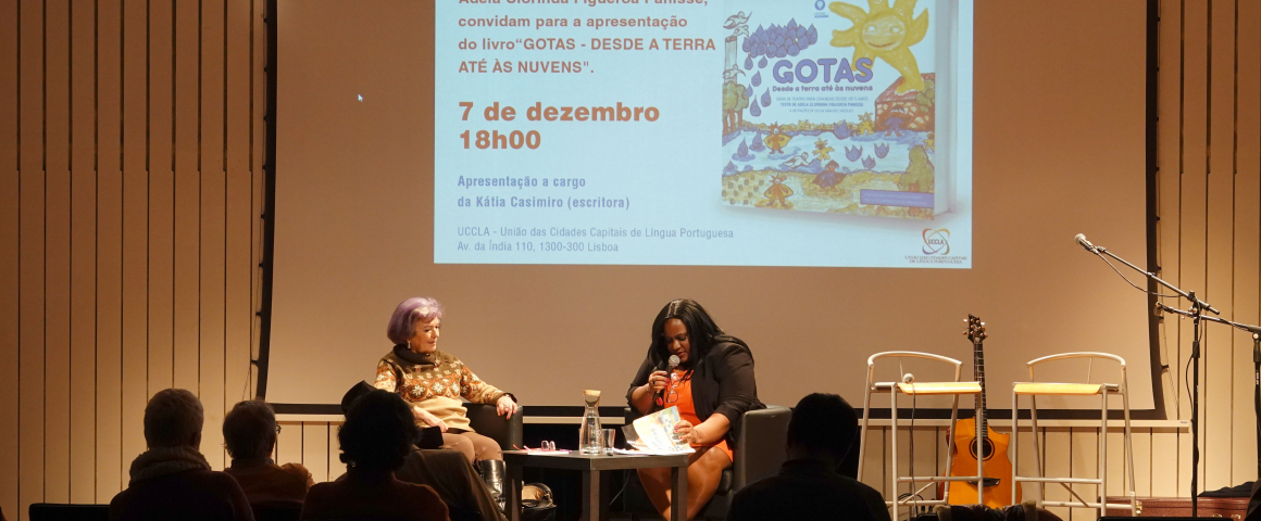 UCCLA acolheu lançamento do livro “Gotas - Desde a terra até às nuvens” de Adela Figueroa Panisse