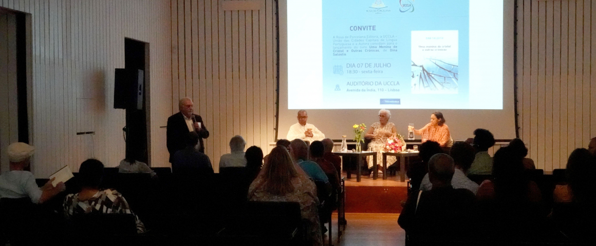 UCCLA acolheu lançamento do livro “Uma menina de cristal e outras crónicas” de Dina Salústio