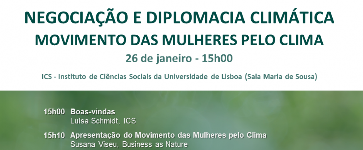 Negociação e Diplomacia Climática - Movimento das Mulheres Pelo Clima