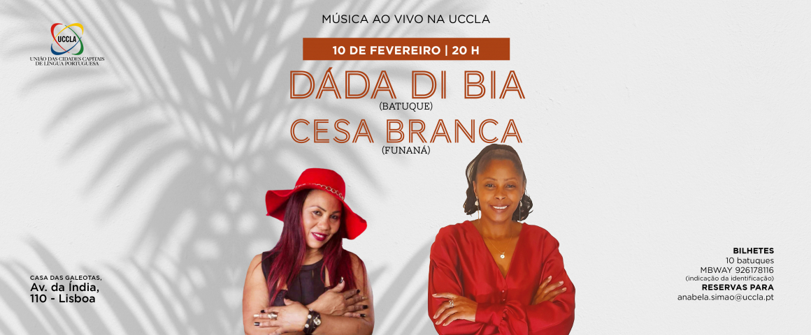 Música ao vivo na UCCLA com Dáda Di Bia e Cesa Branca