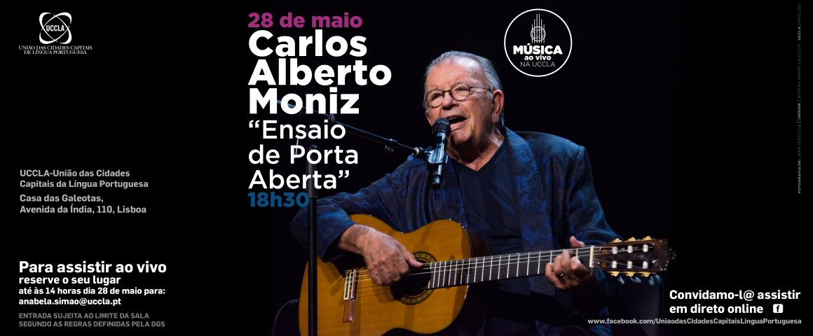 Carlos Alberto Moniz no palco da UCCLA