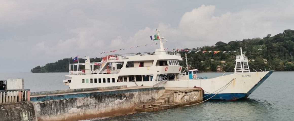 Viagem inaugural do novo navio que liga São Tomé e o Príncipe