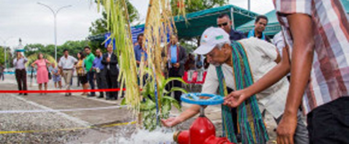Inauguração do sistema de abastecimento de água potável em Oecussi-Ambeno