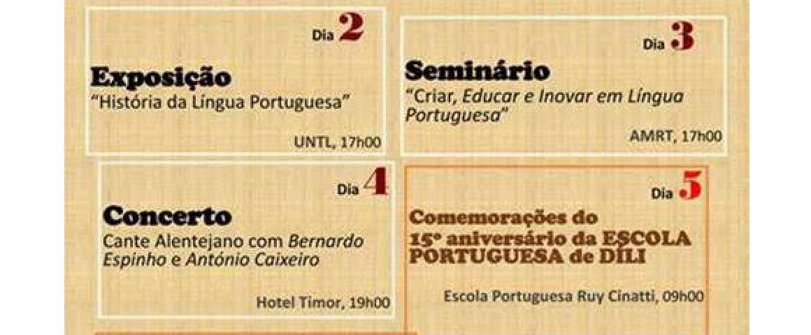 Semana da Língua Portuguesa em Timor-Leste