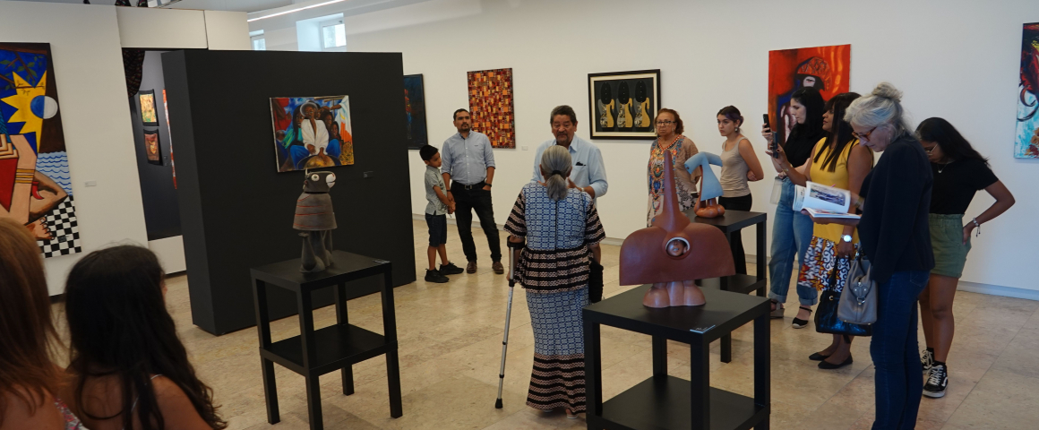 Visita guiada à exposição e palestra sobre os panos da Guiné-Bissau