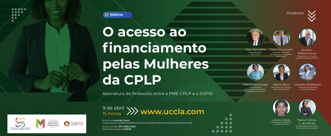 Webinar “O acesso ao financiamento pelas Mulheres da CPLP”