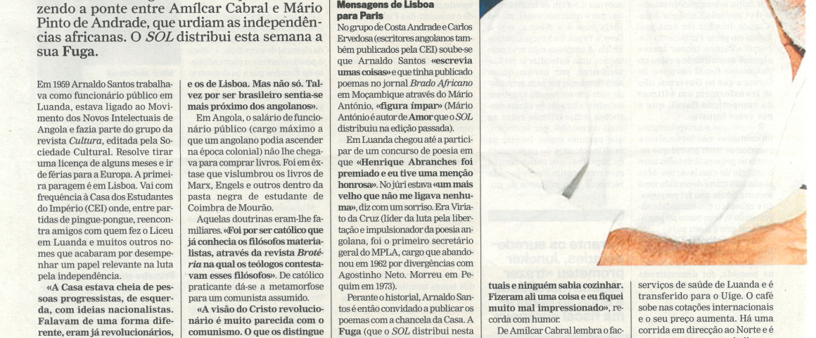 Poesia como reacção - Arnaldo Santos