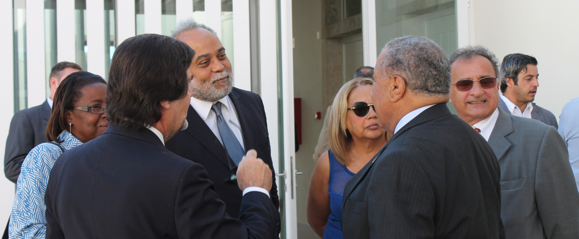 Os rostos da inauguração da nova sede
