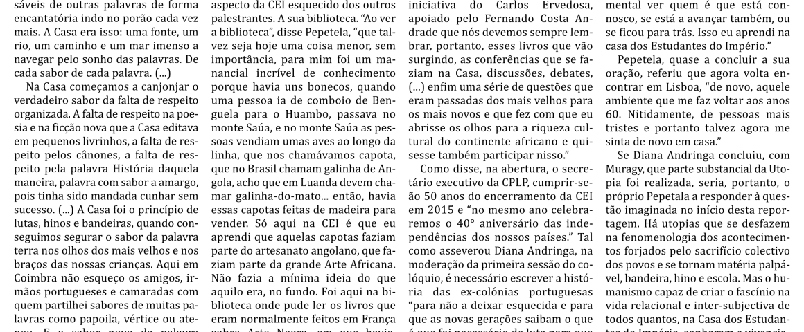 Casa dos Estudantes do Império | 1944-1965 - A permanente Utopia da solidariedade