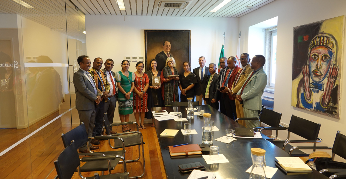 Delegação do município de Ermera em visita à UCCLA