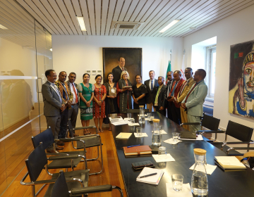 Delegação do município de Ermera em visita à UCCLA