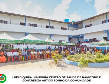 Nampula inaugura Centro de Saúde de Namicopo 