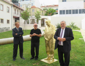 Apresentação da estátua de Eduardo Lourenço por Leonel Moura