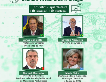 Troca de experiências no combate à Covid-19 entre presidente da Câmara de Coimbra e representante da Organização Mundial de Saúde