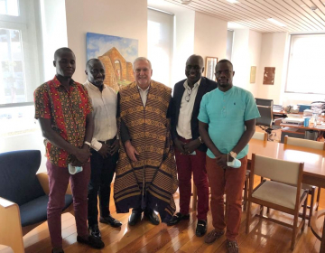 Reunião com formandos da Guiné-Bissau