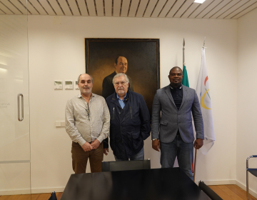 Encontro com o presidente da Ilha de Moçambique