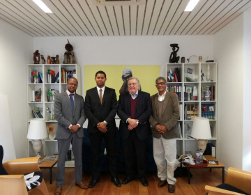 Encontro com direção da Associação Caboverdeana