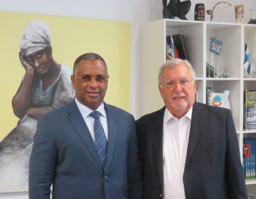 Encontro com presidente da Câmara Municipal da Praia