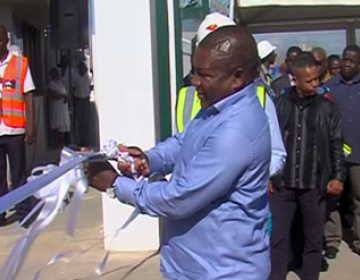 Inauguração de terminal de garrafas de gás doméstico