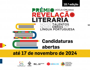 Prémio de Revelação Literária UCCLA-CMLisboa - Candidaturas até 17 de novembro de 2024