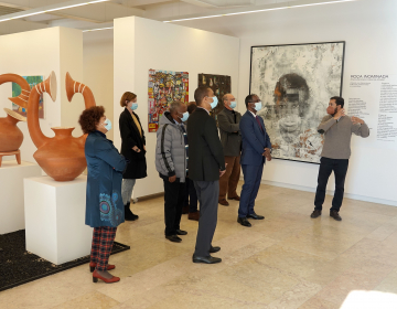 Presidente do Tribunal Constitucional de Cabo Verde visita exposição patente na UCCLA