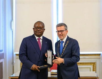 Presidente da Guiné-Bissau recebido nos Paços do Concelho